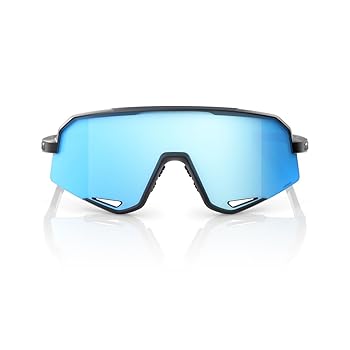 100% Slendale Sunglasses Matte Black w/HiPER Blue Lens